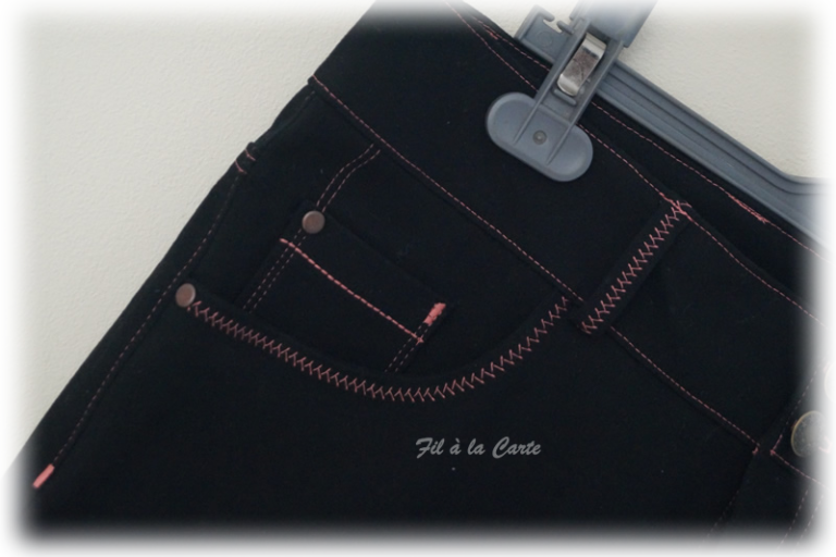 Jeans noir corail3