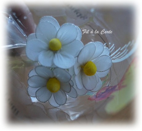 Fleurs blanches collant