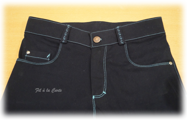 Jeans bleu marine 146 cm4