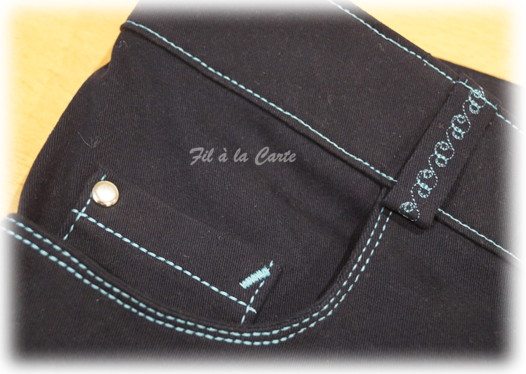 Jeans bleu marine 146 cm5