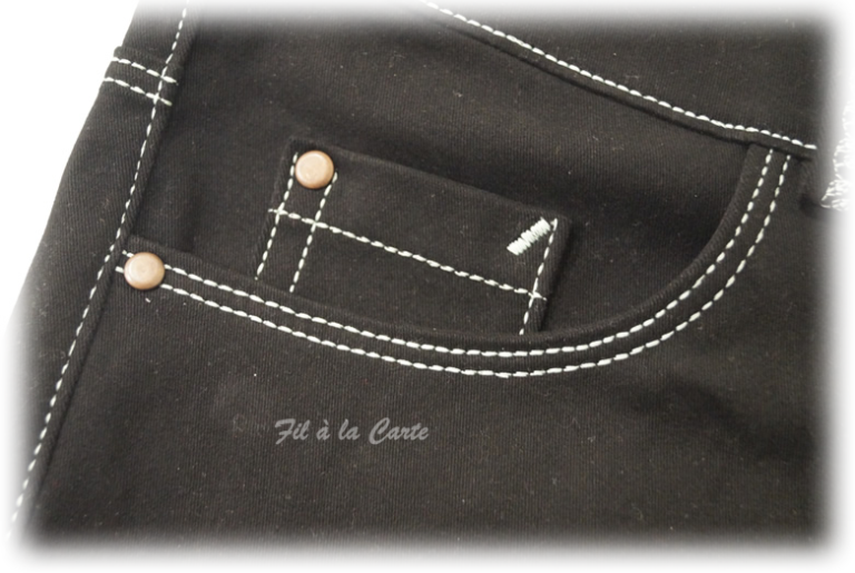 Jeans bleu marine et noir femme12