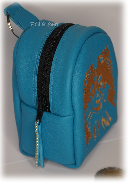 Mini sac Shetland turquoise fauve2