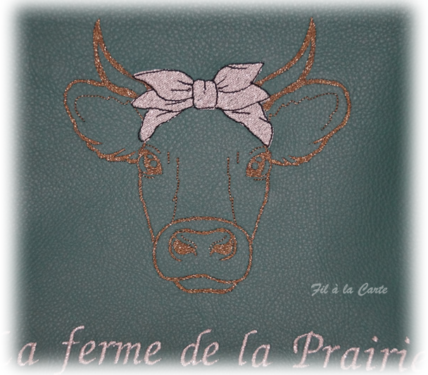 Trousse plate vachette verte2