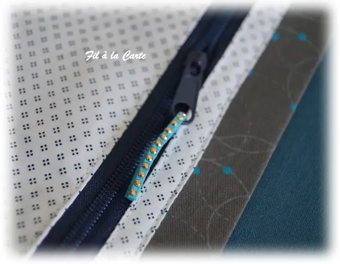 Pochette organiseur maxi lilas blanc6