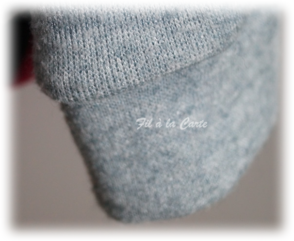 Pull col V bleu3